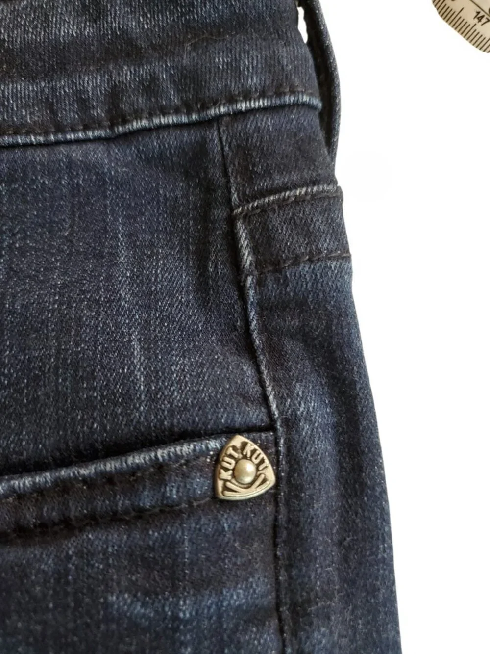 KUT from the Kloth SZ 10 Stretch Denim Bermuda Blue Jean Shorts